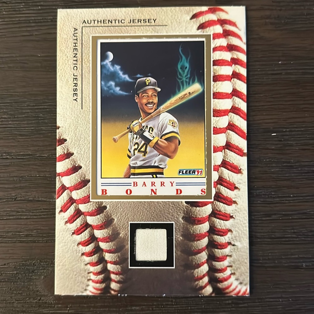 Barry Bonds Memorabilia Card